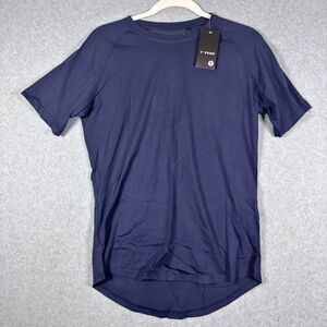 2 Mens Minimalist T-Shirts S Small Short Sleeve Crew Neck Athletic Fit Casual